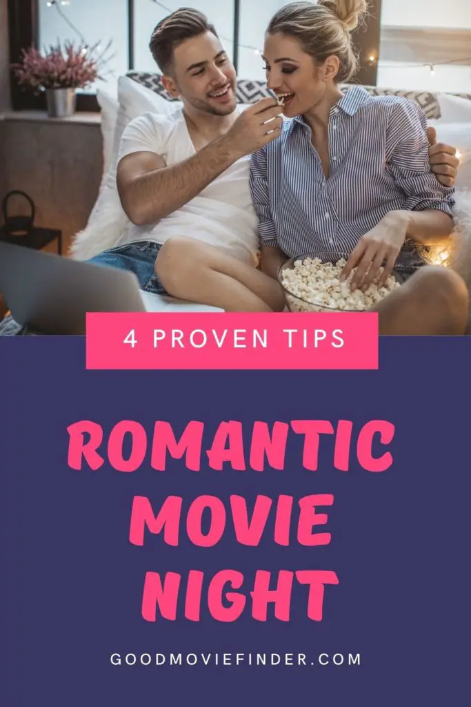 romantic movie night at home